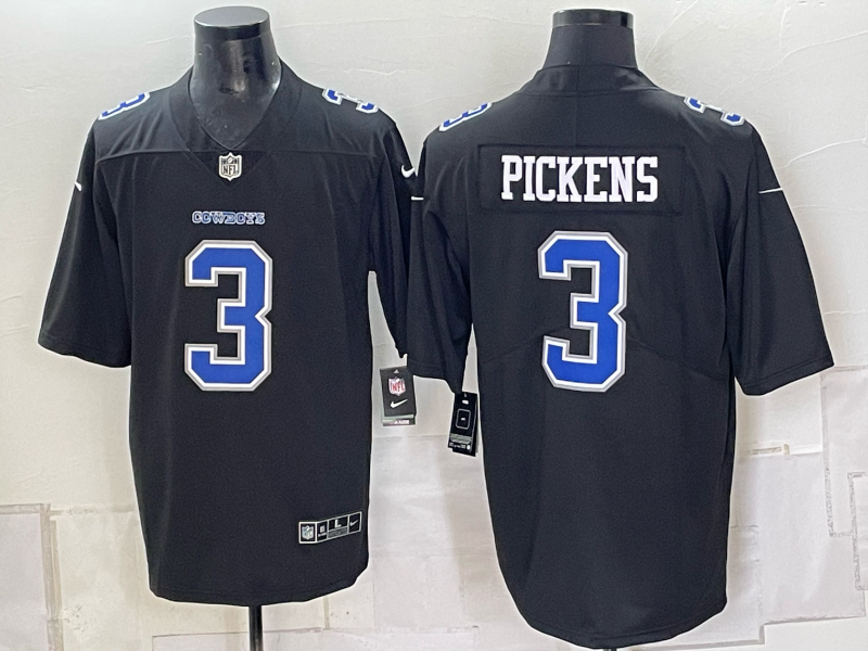 Men 2026 Dallas Cowboys #3 Pickens black Nike NFL Jersey 0931004